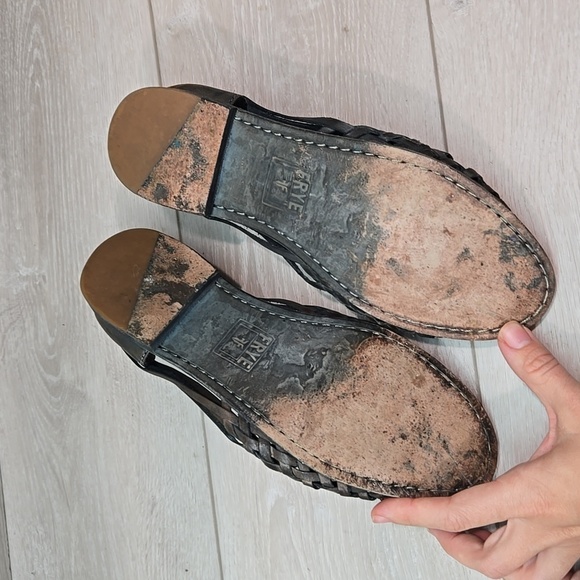 Frye Women Leather 73216 Loafer boho slip on shoes sz 8B - Picture 9 of 10